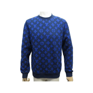Blue Monogram Sweater